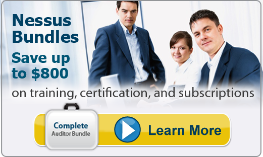 Save on Nessus Product and Training Bundles Save on Nessus Product and Training Bundles